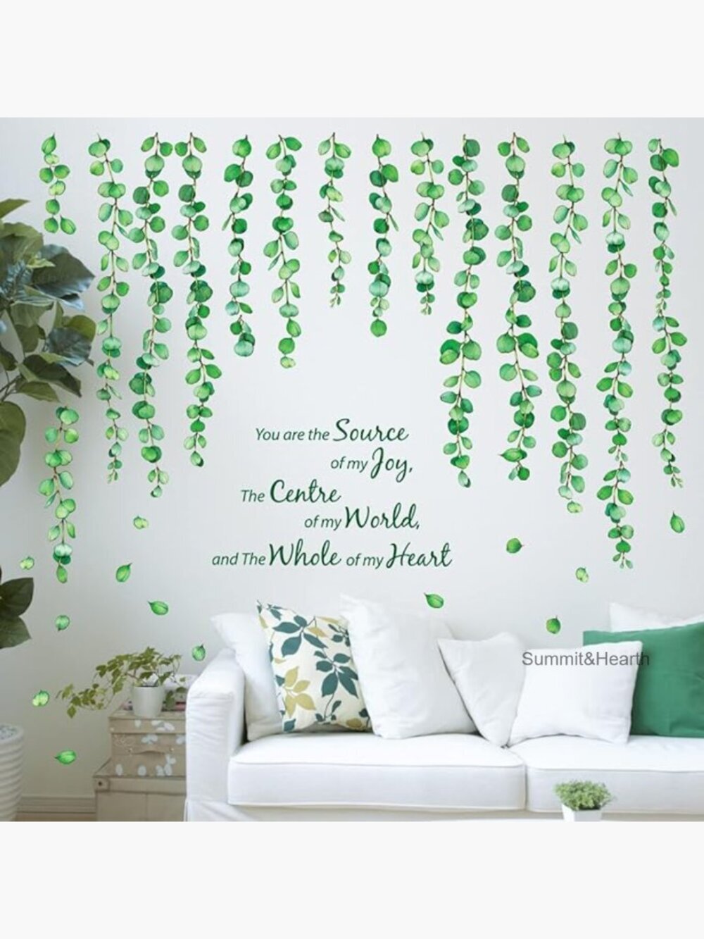 Large Vinyl Wall Decals with Inspirational Quote for Nursery Decor